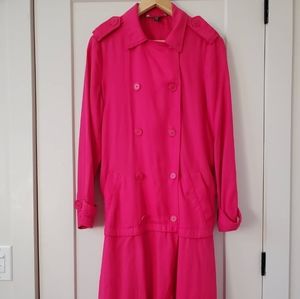 Hot Pink Trench Coat from Zara